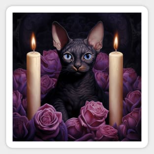 Gothic Sphynx Sticker